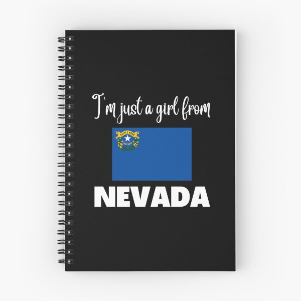 Item preview, I’m just a girl from Nevada- State pride design for women and girls designed and sold by DesignsByDaddy.
