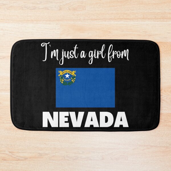 Item preview, I’m just a girl from Nevada- State pride design for women and girls designed and sold by DesignsByDaddy.