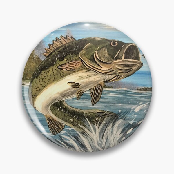 Item preview, Largemouth Bass Jumping  designed and sold by SistersInArtN.