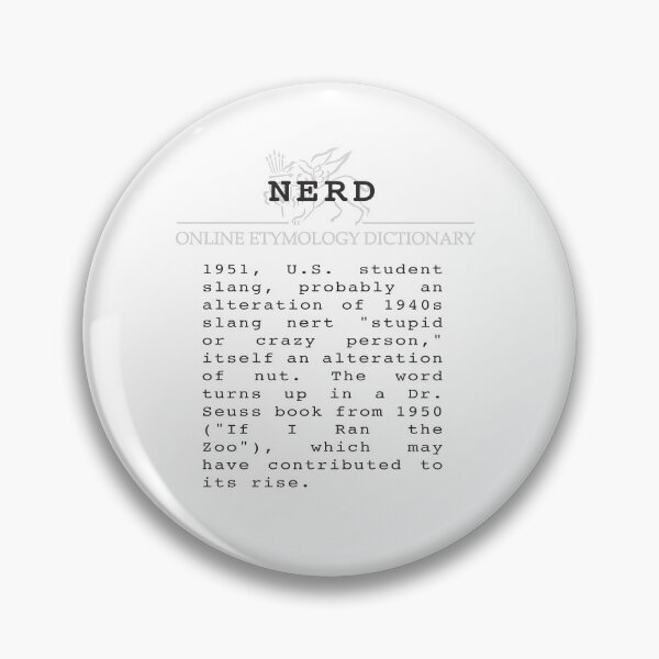 Item preview, Nerd Etymology - Etymonline Online Etymology designed and sold by Talia Felix.