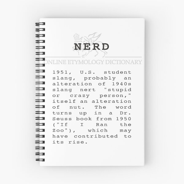 Item preview, Nerd Etymology - Etymonline Online Etymology designed and sold by Talia Felix.