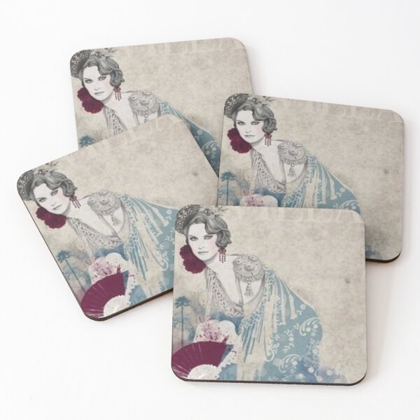 Item preview, Amauro Sevilla Flamencas - Vintage Spanish Fashion Poster Artwork designed and sold by thelivingrp.