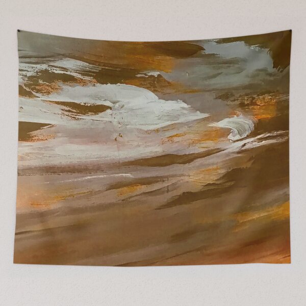 Item preview, Golden-Orange-Hues, Taupe And Cream Abstract Sunset  designed and sold by DEC02.