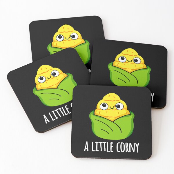 Item preview, A Little Corny Funny Baby Corn Puns (Dark BG) designed and sold by punnybone.