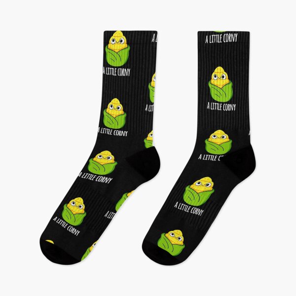 Item preview, A Little Corny Funny Baby Corn Puns (Dark BG) designed and sold by punnybone.