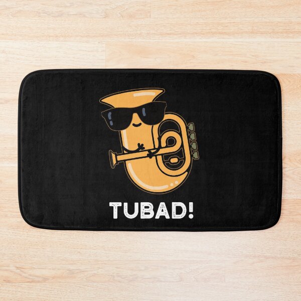 Item preview, Tubad Funny Music Tuba Puns (Dark BG) designed and sold by punnybone.