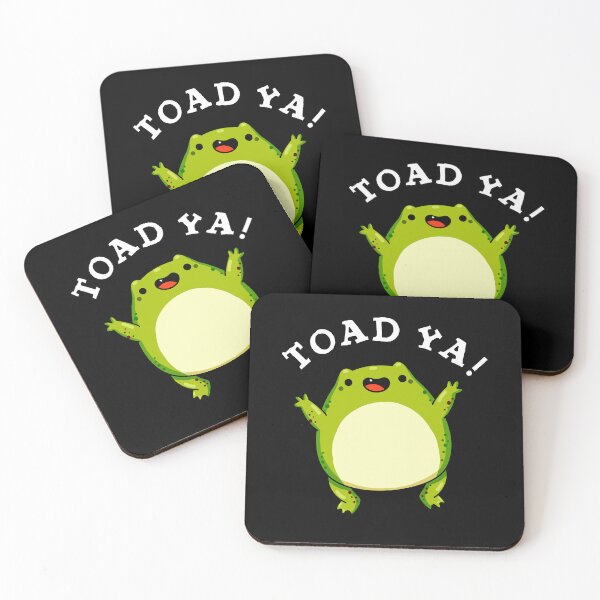 Item preview, Toad Ya Funny Frog Puns (Dark BG) designed and sold by punnybone.