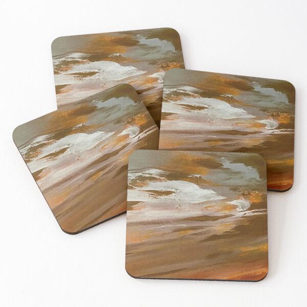 Item preview, Golden-Orange-Hues, Taupe And Cream Abstract Sunset  designed and sold by DEC02.