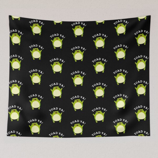 Item preview, Toad Ya Funny Frog Puns (Dark BG) designed and sold by punnybone.