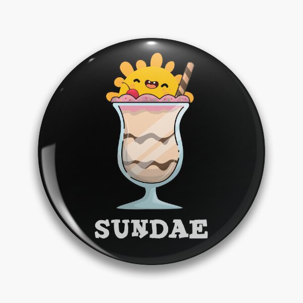 Item preview, Sundae Funny Sunday Ice Cream Puns (Dark BG) designed and sold by punnybone.