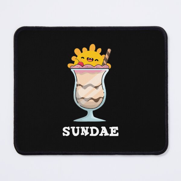 Item preview, Sundae Funny Sunday Ice Cream Puns (Dark BG) designed and sold by punnybone.