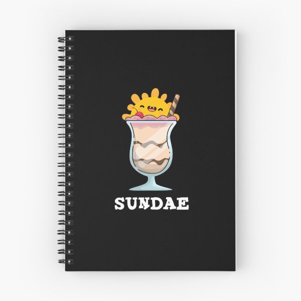 Item preview, Sundae Funny Sunday Ice Cream Puns (Dark BG) designed and sold by punnybone.