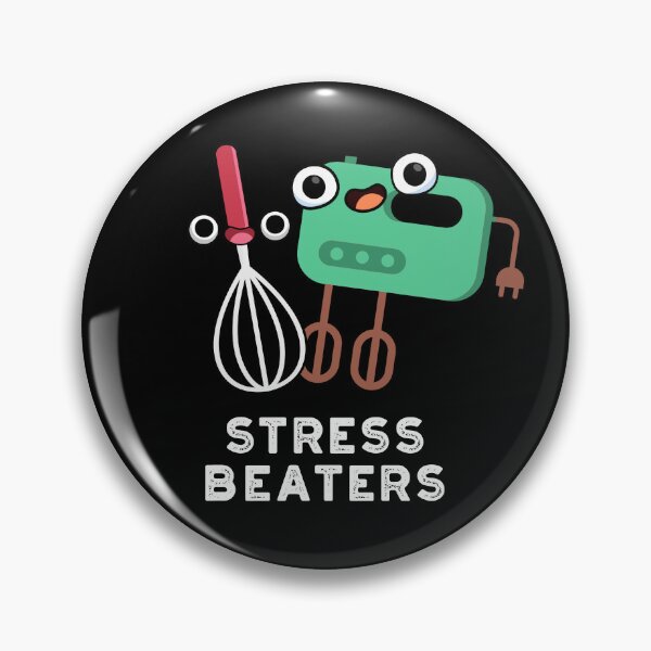 Item preview, Stress Beaters Funny Baking Whisk Puns (Dark BG) designed and sold by punnybone.