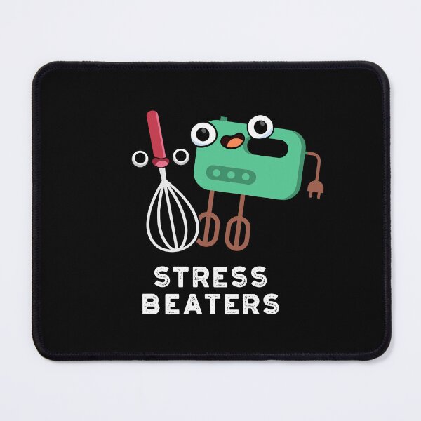 Item preview, Stress Beaters Funny Baking Whisk Puns (Dark BG) designed and sold by punnybone.