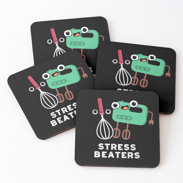 Item preview, Stress Beaters Funny Baking Whisk Puns (Dark BG) designed and sold by punnybone.