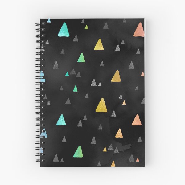 Aperçu de l'œuvre Motif arc-en-ciel et noir de triangles aigus créée et vendue par LDTreasures.