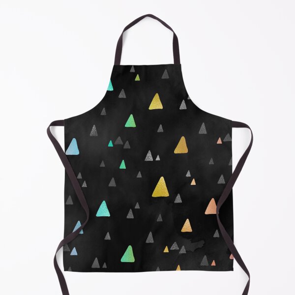Item preview, Rainbow and Black Pattern of Acute Triangles designed and sold by LDTreasures.