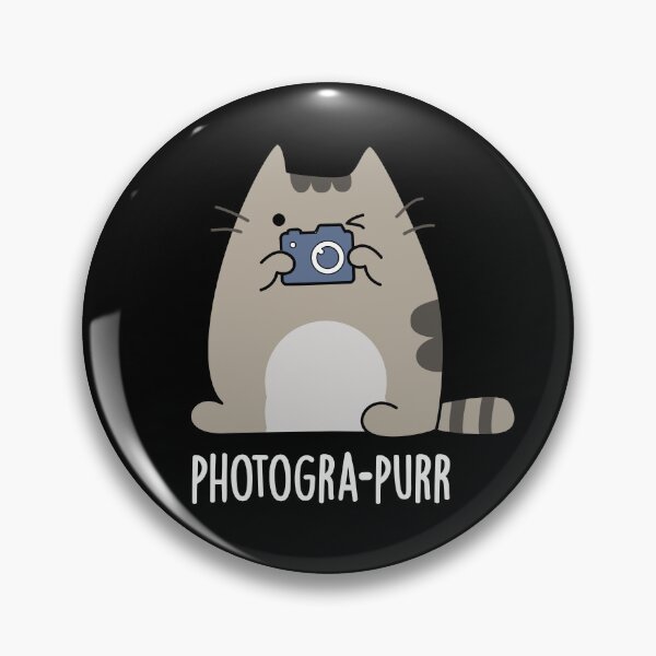 Item preview, Photogra-purr Funny Photographer Cat Puns (Dark BG) designed and sold by punnybone.