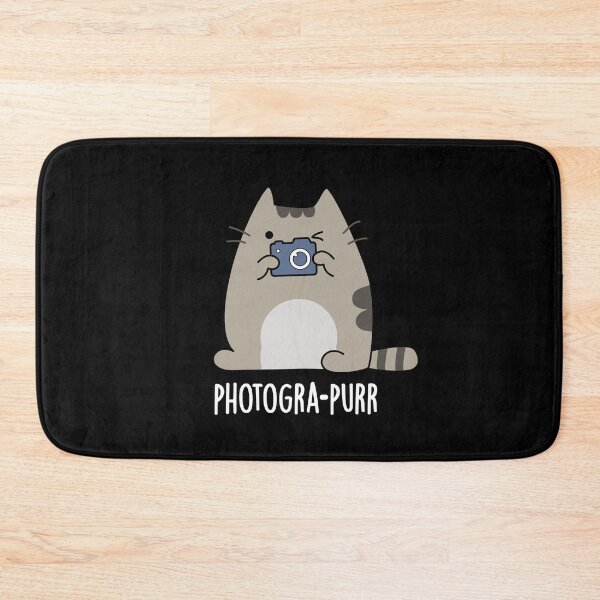Item preview, Photogra-purr Funny Photographer Cat Puns (Dark BG) designed and sold by punnybone.