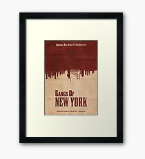 Gangs Of New York Poster Framed Print