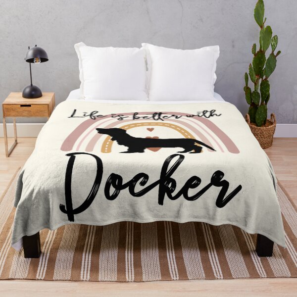 Item preview, Docker Dog Rainbow Aesthetic Boho designed and sold by rafaeltto.