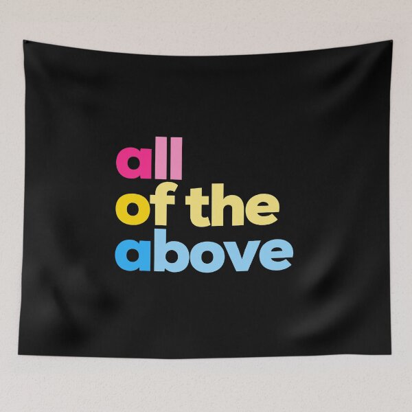 Item preview, All of the Above Pan Romantic. Panromantic Pride designed and sold by Subtle Pride Shop.