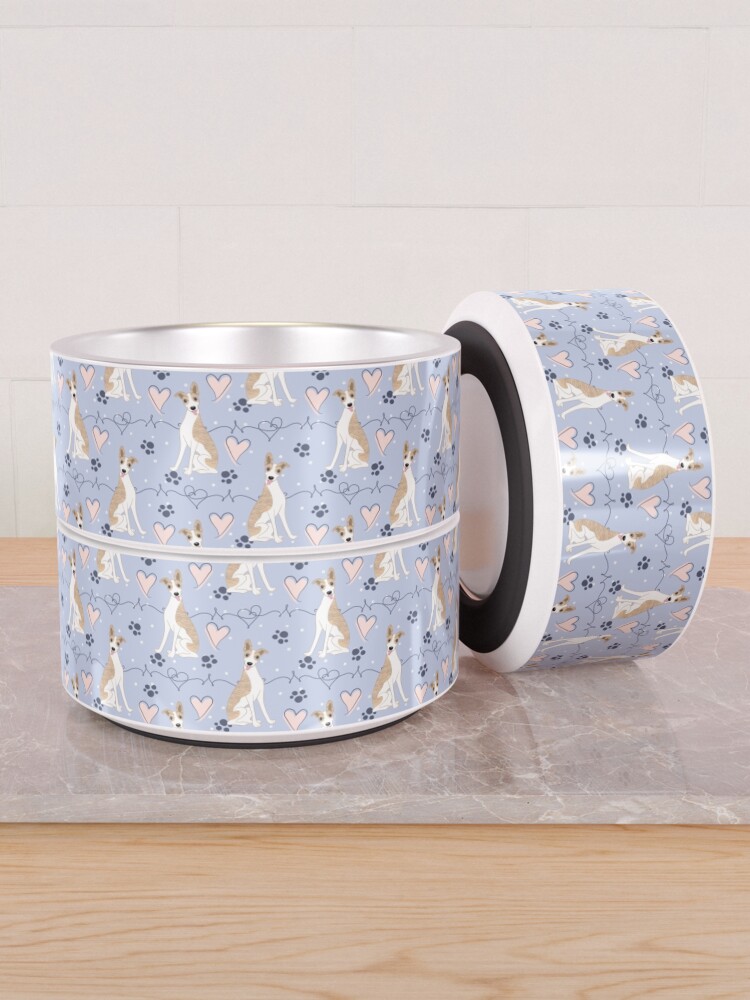 Alternate view of LOVE Fawn Brindle Whippet Pet Bowl