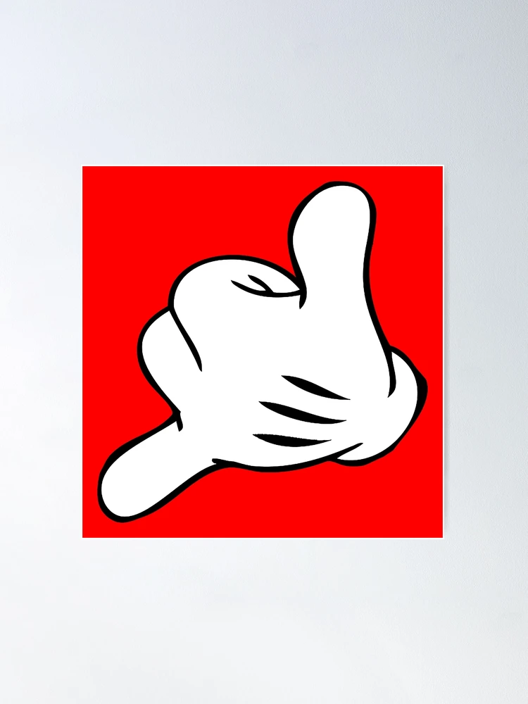 アロハブロッサム　MICKEY MOUSE HAND SIGN MICKEY MOUSE HAND SIGN Collaboration with Name. BLACK