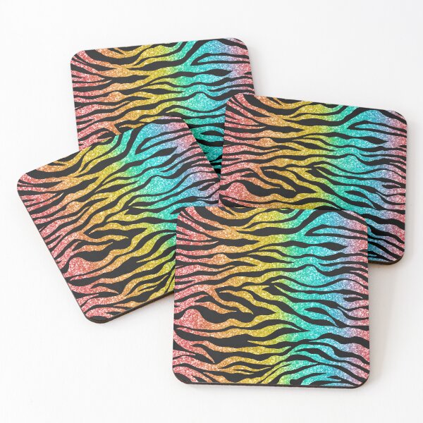 Item preview, Rainbow and Black Pattern of Tiger Stripes designed and sold by LDTreasures.