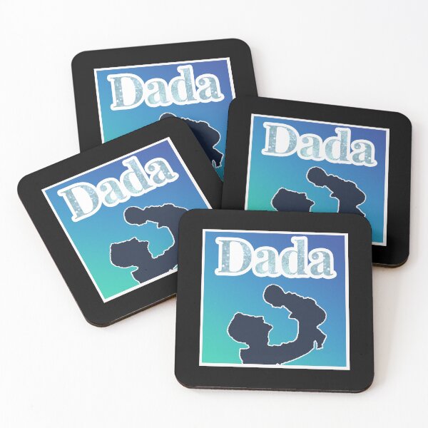 Item preview, Dada White and Blue writing designed and sold by Zandrasart.