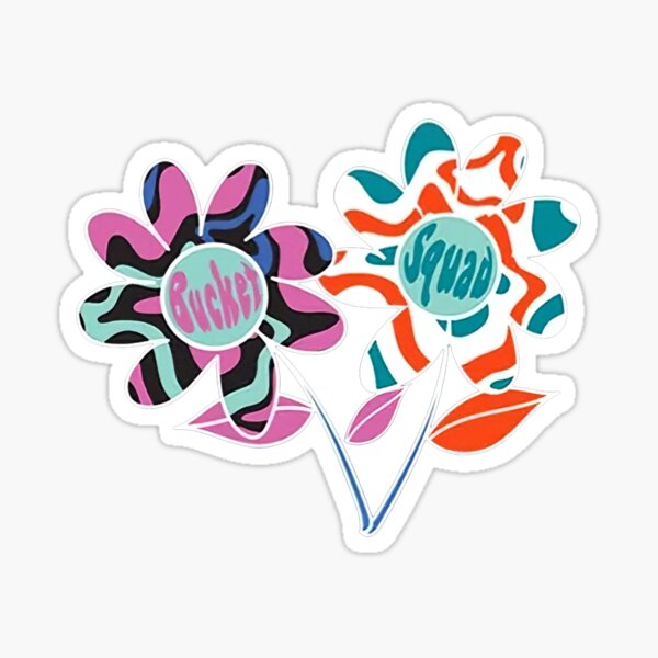 "bucketsquad" Sticker for Sale by RogerRoussel Redbubble