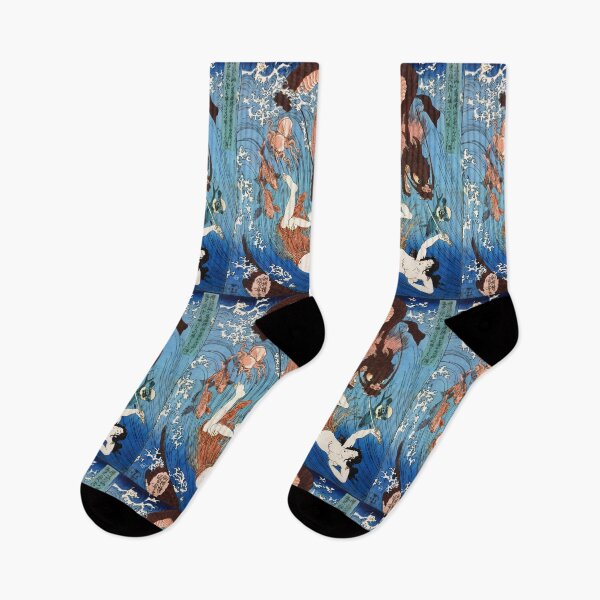 Item preview, Tamatori escaping from the Dragon King , by Utagawa Kuniyoshi designed and sold by TeeARTHY.