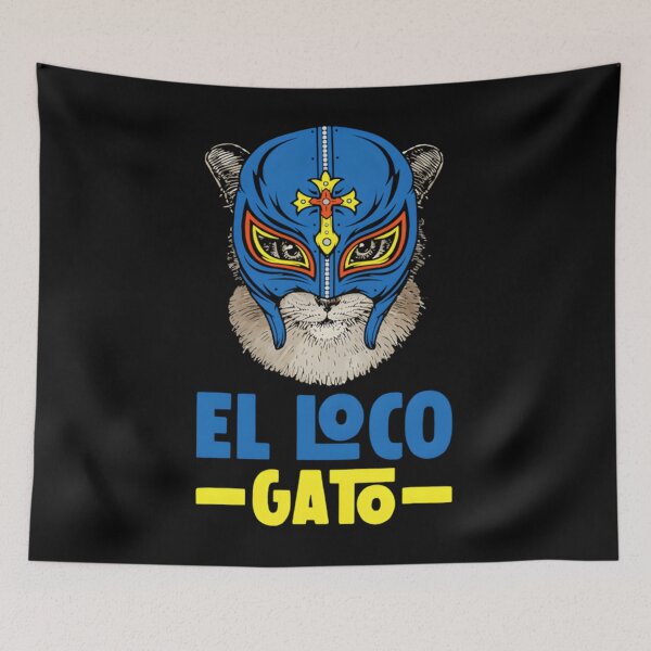 Item preview, El Loco Gato Lutcha Libre Cat Owner Classic  designed and sold by pjotermulpasx.