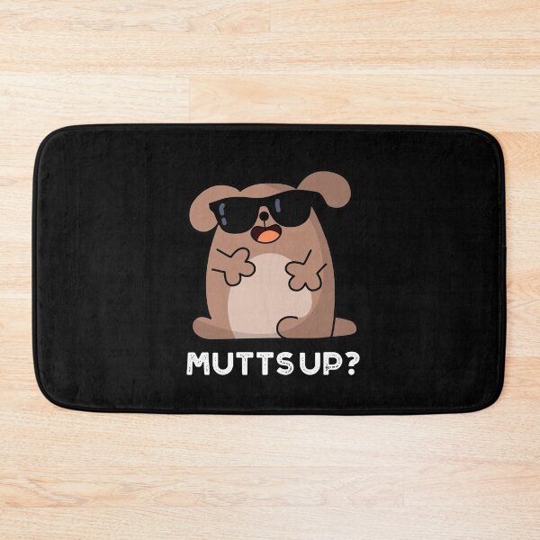 Item preview, Mutts Up Funny Doggie Puns (Dark BG) designed and sold by punnybone.