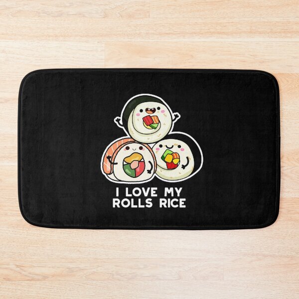 Item preview, I Love My Roll Rice Funny Sushi Puns (Dark BG) designed and sold by punnybone.