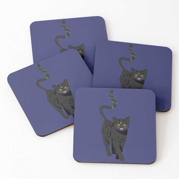 Item preview, Schwarze Halloween Katze vor Neumond designed and sold by Silva-Sol.