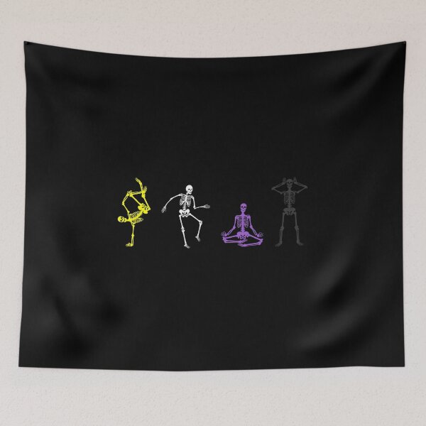 Item preview, Halloween Non Binary Skeletons. Nonbinary Pride designed and sold by Subtle Pride Shop.