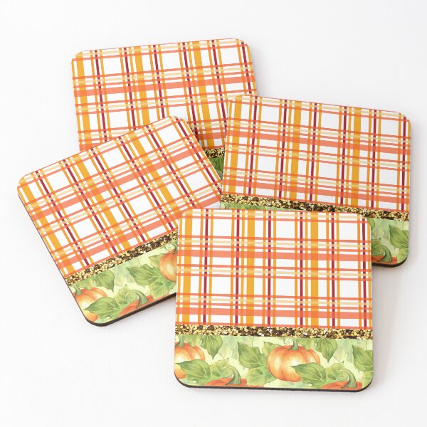 Item preview, Pumpkin Patch With Glitter (Plaid 3) designed and sold by SimplyMe-Plus.