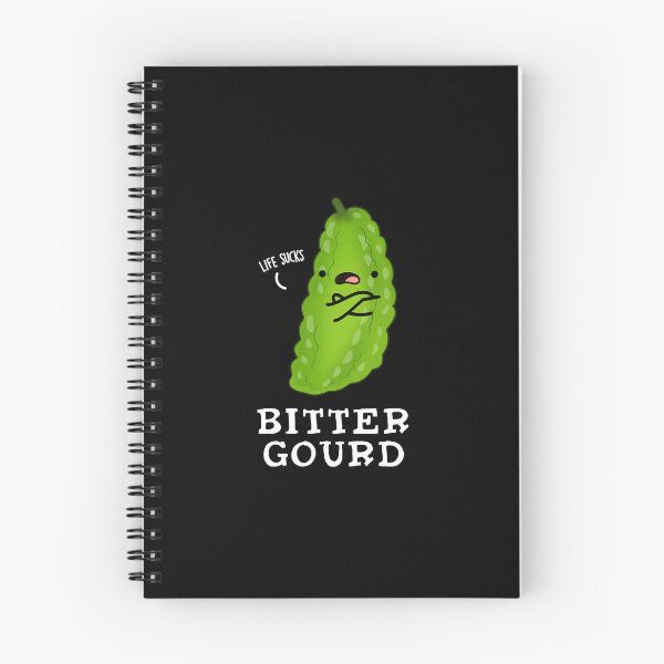 Item preview, Bitter Gourd Funny Veggie Puns (Dark BG) designed and sold by punnybone.