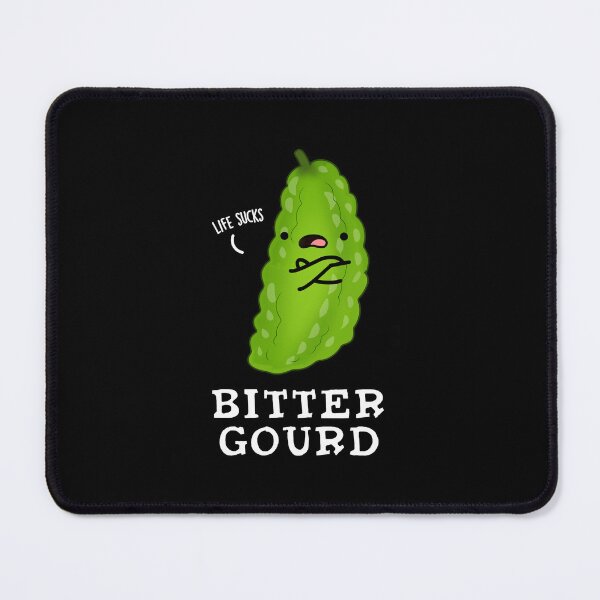 Item preview, Bitter Gourd Funny Veggie Puns (Dark BG) designed and sold by punnybone.