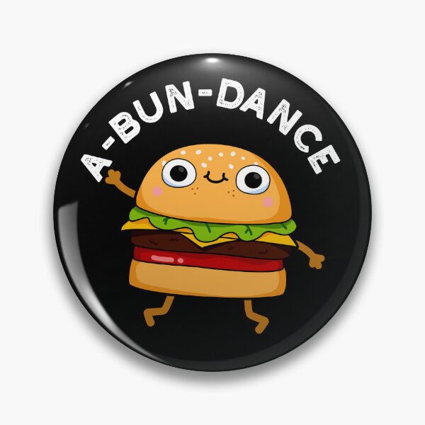 Item preview, A-bun-dance Funny Dancing Burger Puns (Dark BG) designed and sold by punnybone.