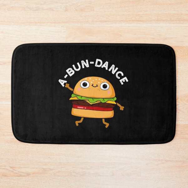 Item preview, A-bun-dance Funny Dancing Burger Puns (Dark BG) designed and sold by punnybone.