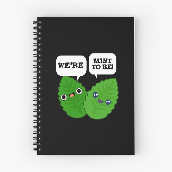 Item preview, We're Mint To Be Funny Food Puns (Dark BG) designed and sold by punnybone.