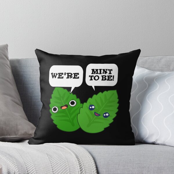 Item preview, We're Mint To Be Funny Food Puns (Dark BG) designed and sold by punnybone.