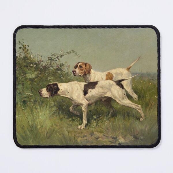 Item preview, Two Pointers | Charles-Oliver de Penne | 1850 Animal Nature Art designed and sold by CJET.