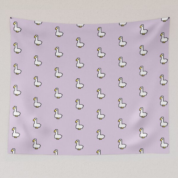 Item preview, Big White Goose in the colorful universe - Cute bird designed and sold by Noice2D.