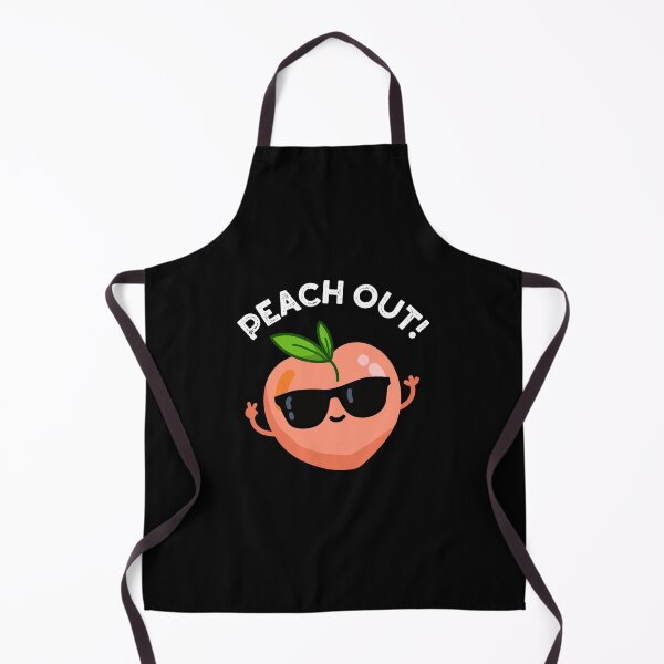 Item preview, Peach Out Funny Fruit Puns (Dark BG) designed and sold by punnybone.