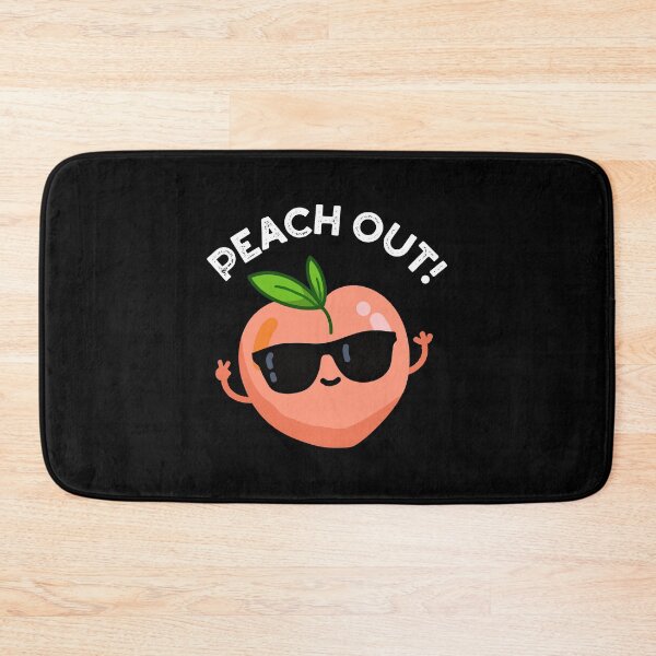 Item preview, Peach Out Funny Fruit Puns (Dark BG) designed and sold by punnybone.