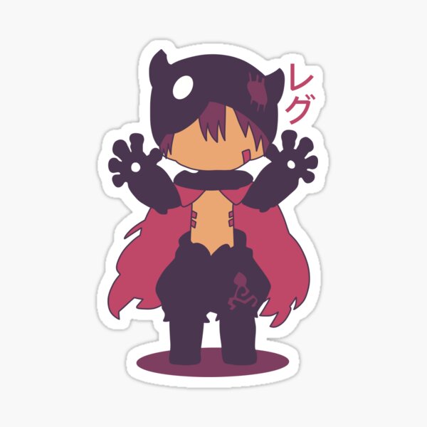 Riko Made in Abyss Season 3 Black and White Anime Characters Censored Eyes  Style D9 MIN13 Sticker for Sale by Animangapoi