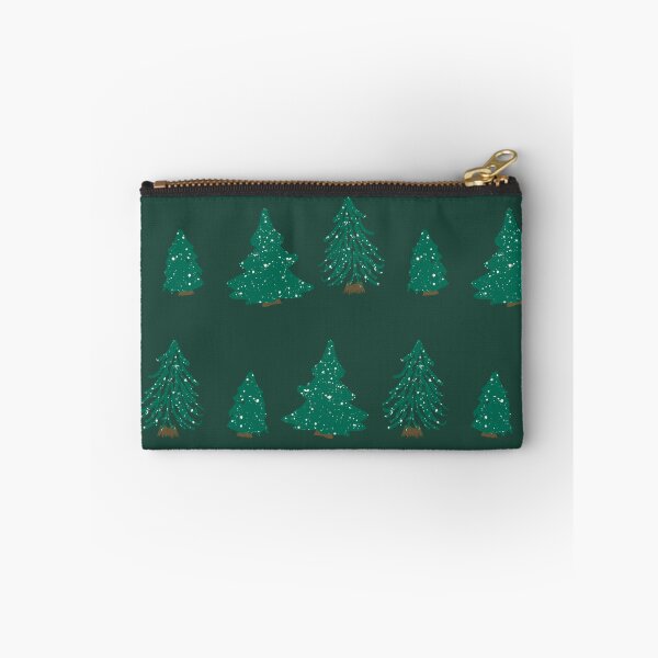 Item preview, Christmas trees on green designed and sold by katerosestudios.